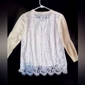 Antonio Melani sweater with lace back